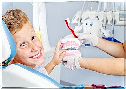 Teach your child to brush their teeth.