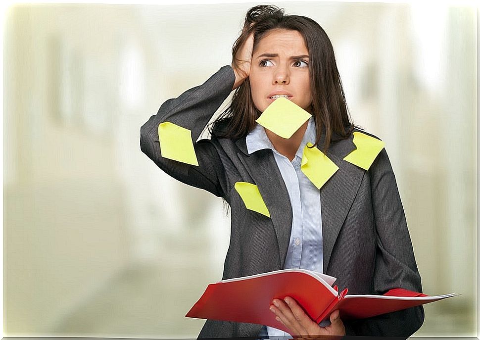 woman suffering from anxiety and stress