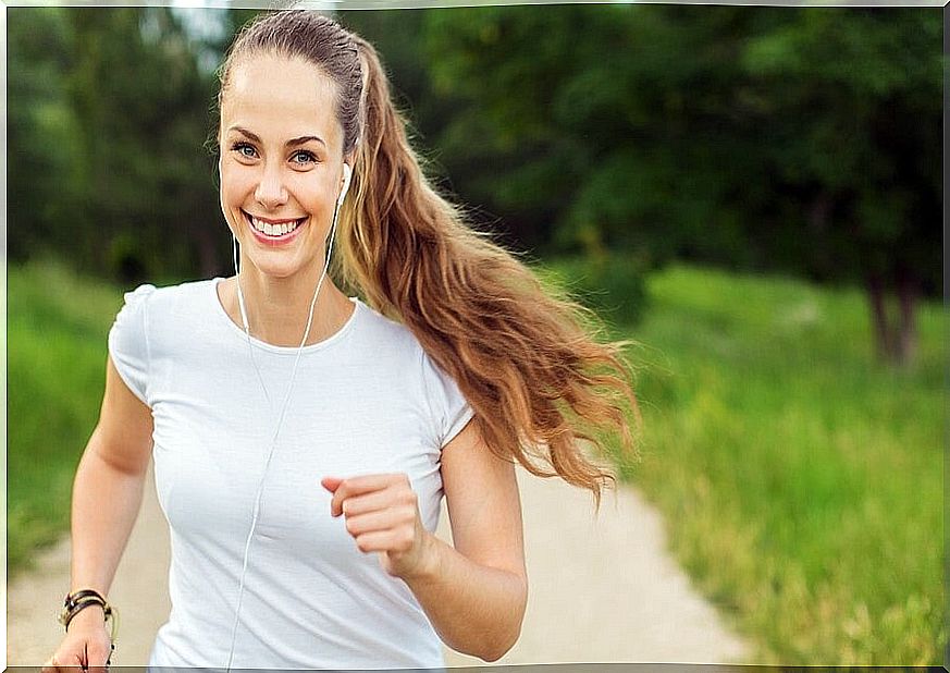 Woman doing sports