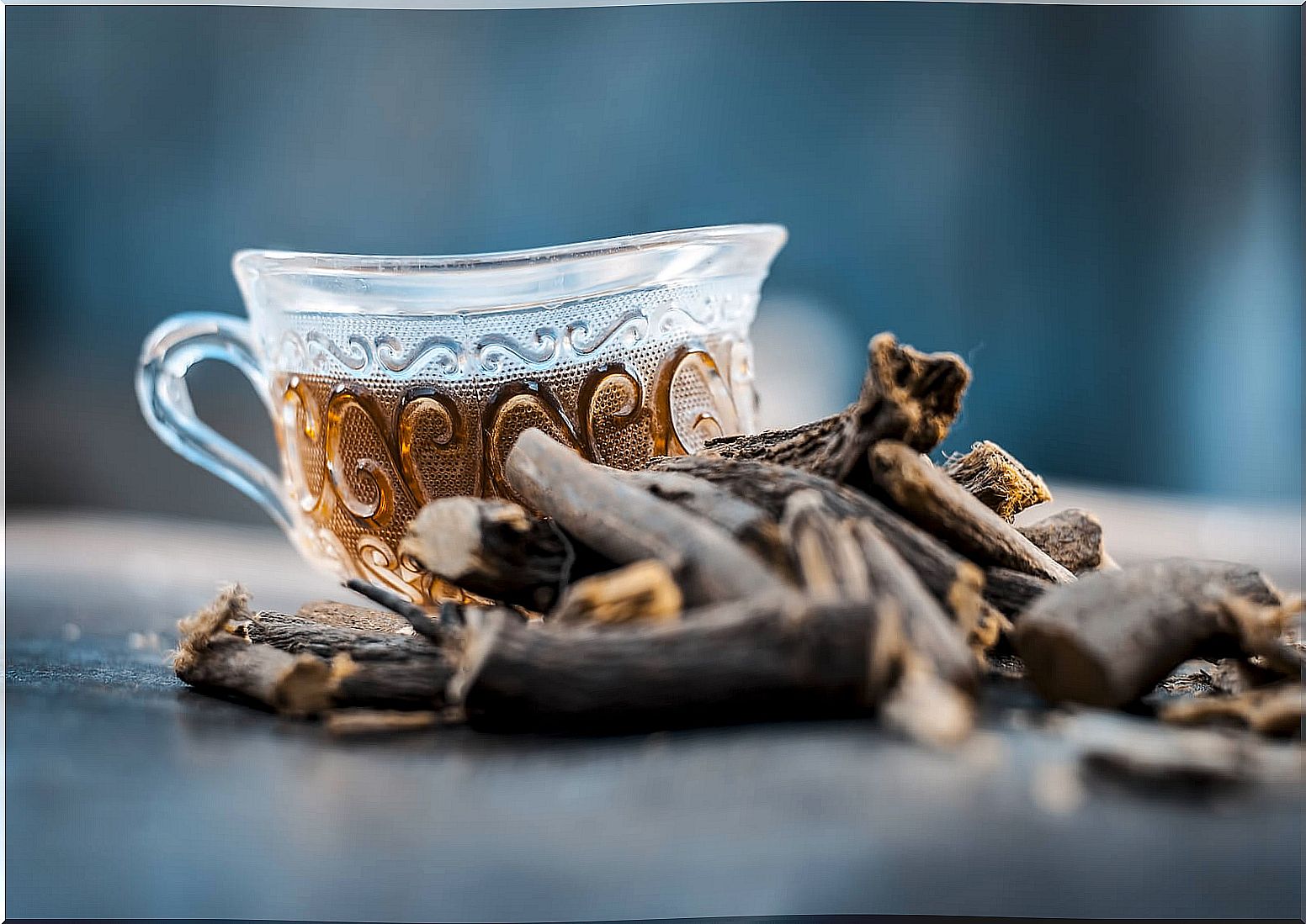 Liquorice tea cup